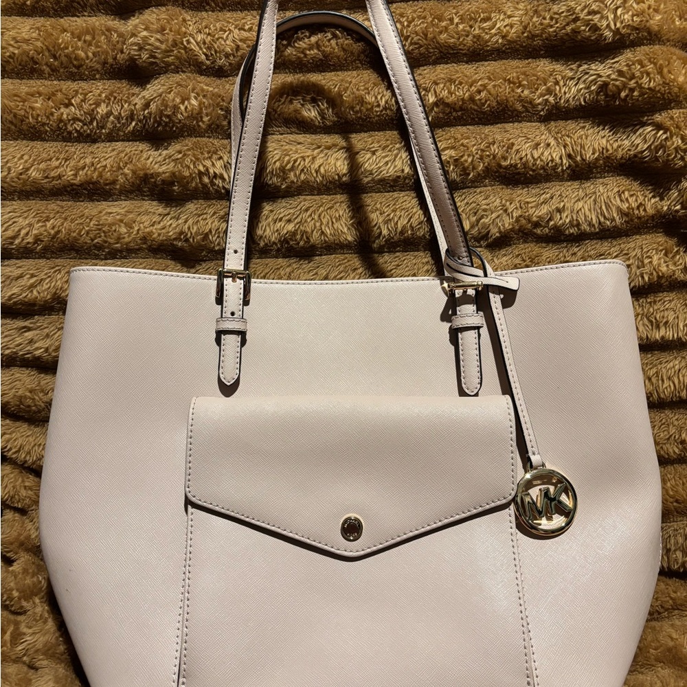 MICHAEL Michael Kors Blush Tote with Silver Hardware